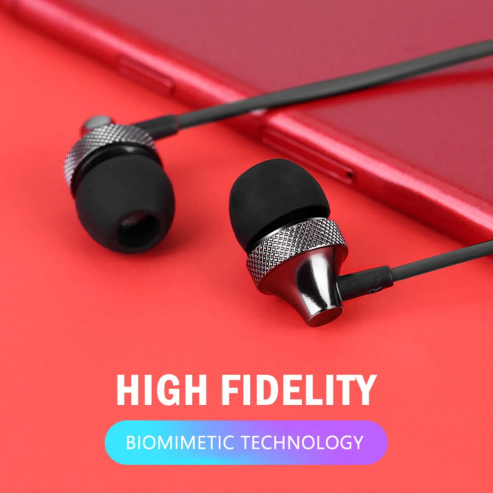 Wired Headset With Microphone For Pc Laptop 3.5mm Metal In Ear Headphones Subwoofer With Mic Line Control Audifonos Alta Calidad
