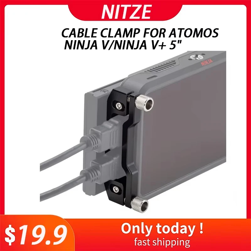 Nitze HDMI-compatible Cable Clamp for Atomos Ninja V/Ninja V+ 5