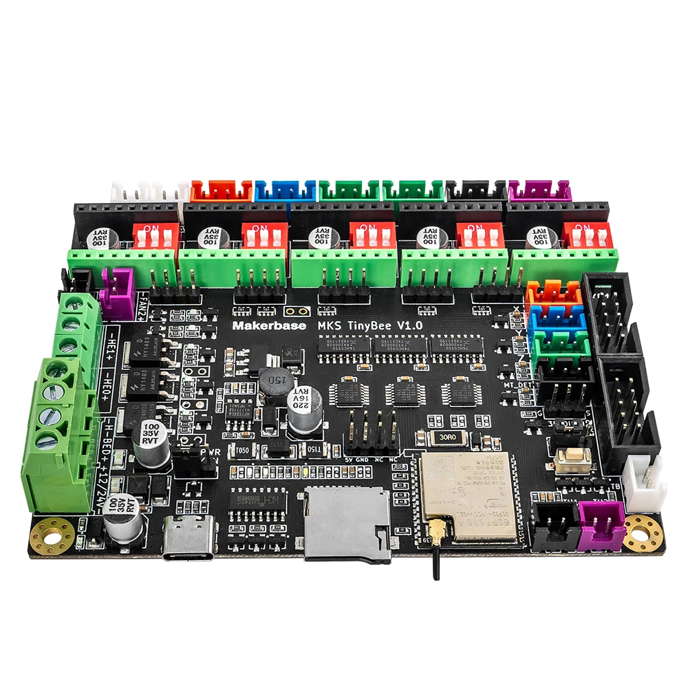 Placa de Controle Motherboard para Impressora 3d Mks Tinybee Esp32 Fit Mini12864 3d Touch Controle Wifi Compatível com A4988 Driver Tmc2209 - Imagem 5