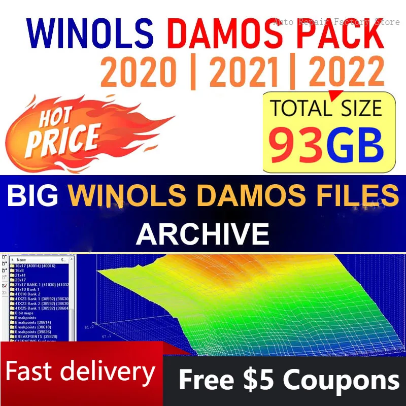 93GB WINOLS DAMOS BIG PACK (NEW) 2020-2021-2022 | Chip Tuning OLS + Mappacks - Total Size 93 GB - 93 GB newest winols 4 7 93gb winols damos big pack new 2020 2021 2022 chip tuning ols total size 93 gb free help install