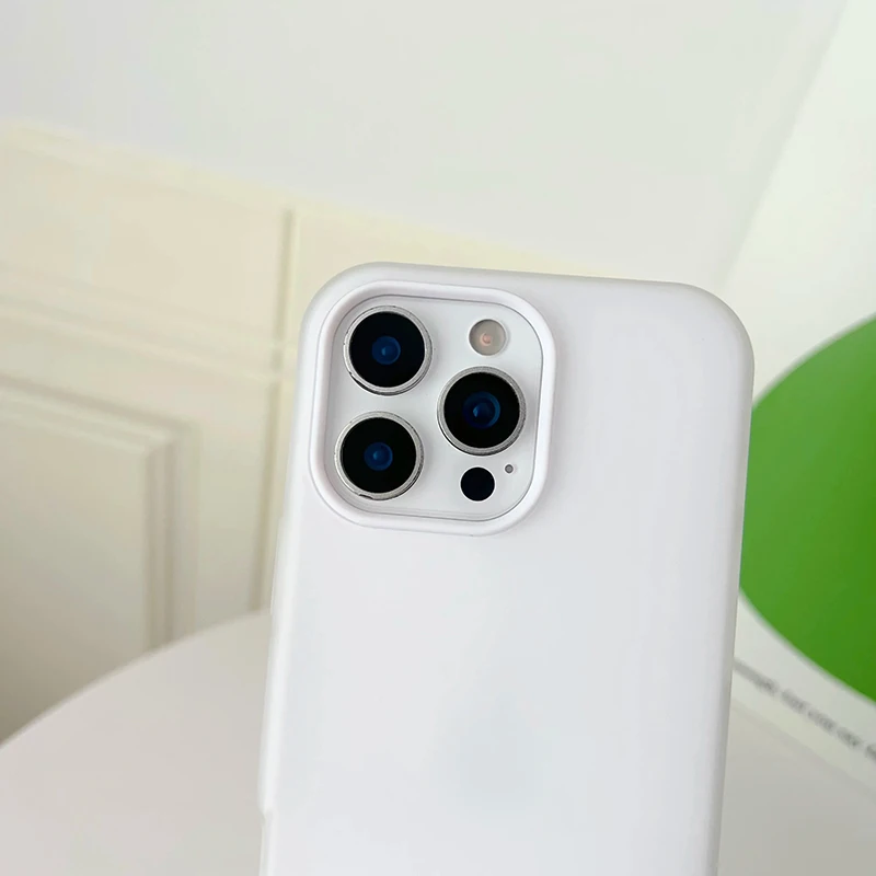 Luxury Soft Matte Candy Silicone Shockproof Phone Case - Solid Bumper Back Cover