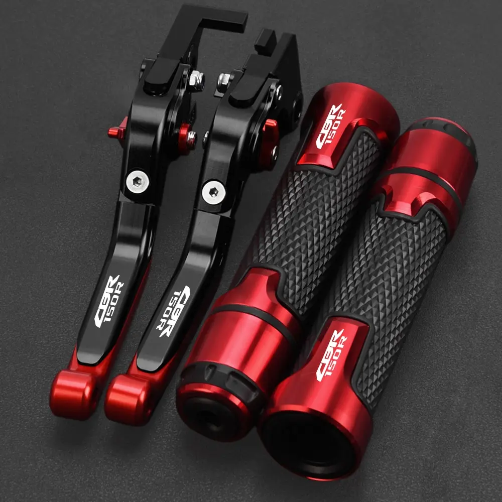 

Motorcycle Aluminum 2011-2020 2019 Adjustable Brake Clutch Levers Handlebar Hand Grips Ends FOR HONDA CBR150R CBR 150R CBR150 R