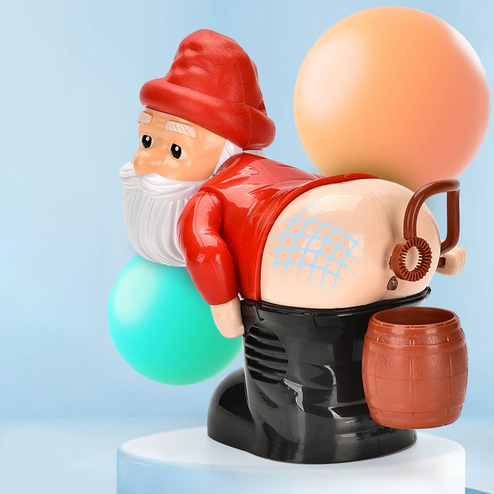 Christmas Santa Claus Bubble Machine with Music & Light Farting Soap Bubble Toy Electric Santa Butt Bubble Blower Xmas Kids Gift 2