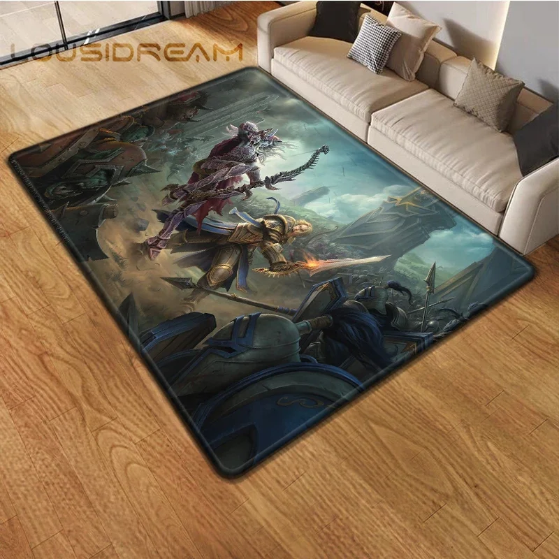 thumbnail image 1 of Game World of Warcraft Carpet for Living Room Rugs Camping Stranger Things Picnic Mat Anti-Slip E-sports Rug Yoga Mat Fans Gift, 1 of 5