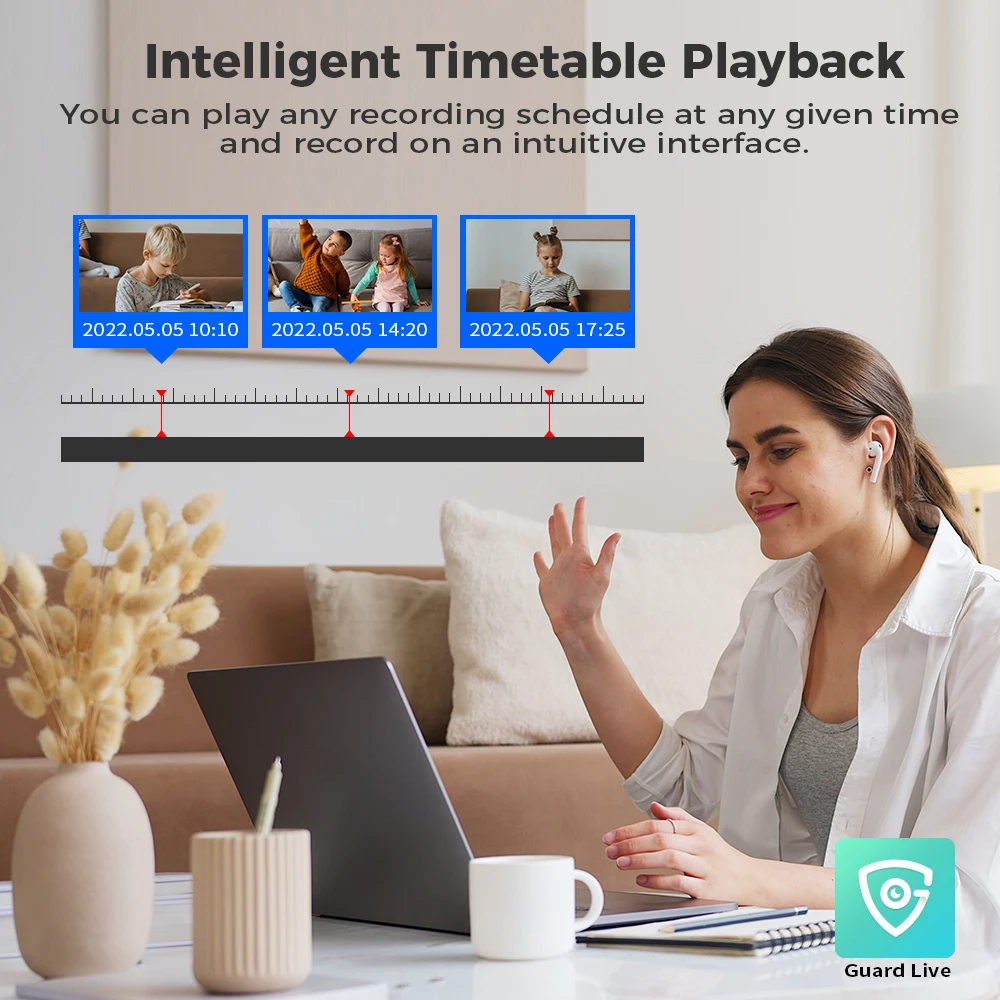 Hiseeu 4CH 8CH 16CH 5MP XVR AHD CVI TVI CVBS IP مس...