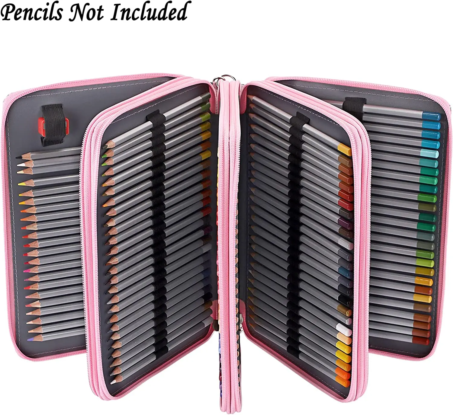 220 Slots Pencil Case Pen Organizer Bag With Handy Wrap Zipper Multilayer  Holder for Prismacolor Colored Pencils & Gel Pen Case - AliExpress