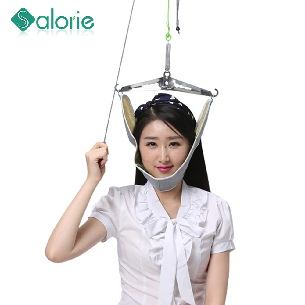 Cervical traction device home stretching medical hanging cervical spondylosis neck treatment device neck orthosis traction frame neck traction device