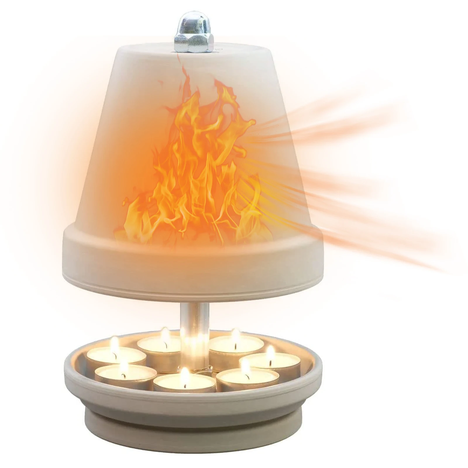 DIYTeaLightOvenCeramicRadiatorDoubleWalledCeramicTealight