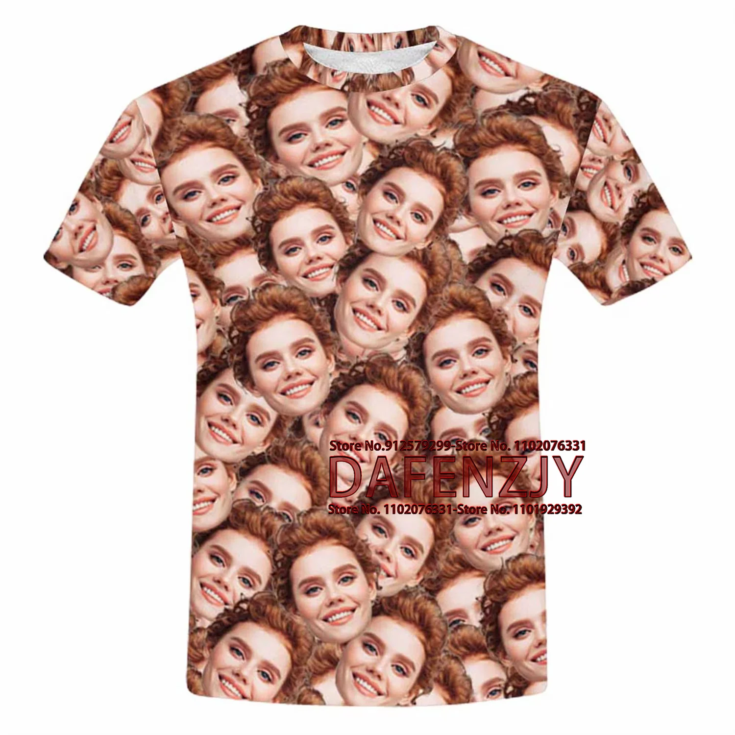 Personalized Retro Style Custom Photo/Name Men's T-Shirt - Short Sleeve Harajuku Tee