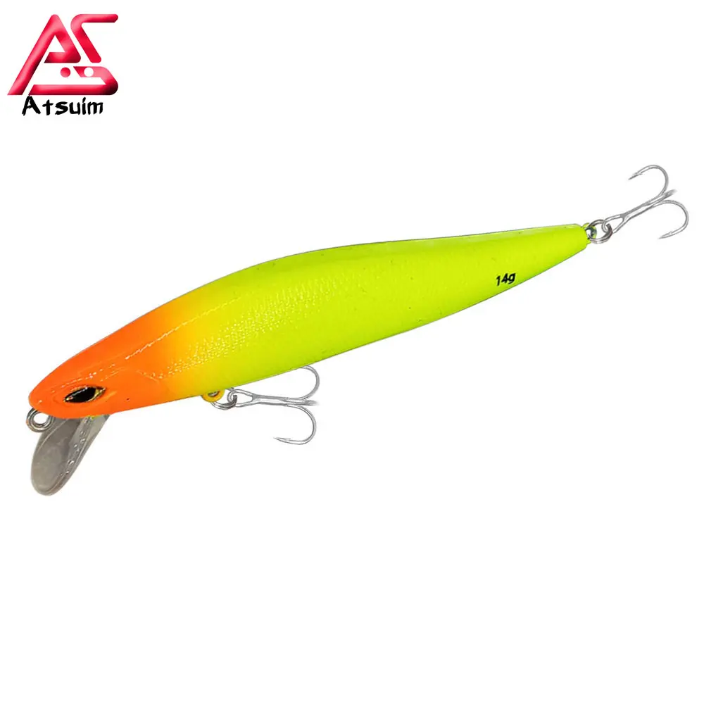 

AS Minnow Pesca Sinking Wobbler 5g7g10g14g Fishing Lure Topwater 3D Eye Treble Hooks Hard Crankbait Floating Tackle Swim Bait