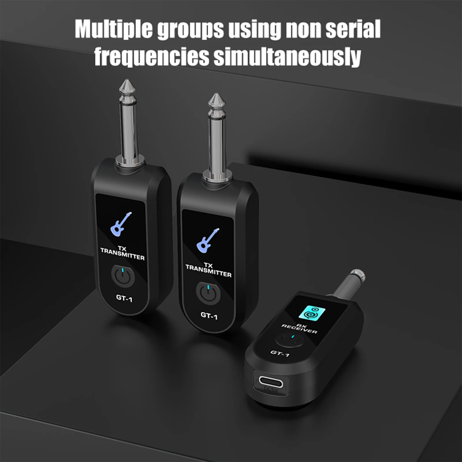 2.4G 무선 기타 송수신기, 정밀한 사운드를 제공하는 무선 기타 오디오 송수신기 (일렉트릭 기타/베이스용)