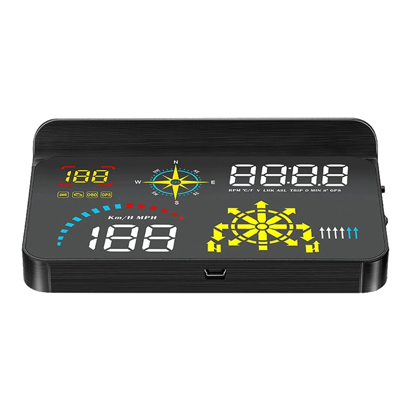 라이브 네비게이션 GPS HUD 속도 연료 소비 자동차 속도계, 앞 유리 프로젝터, Q10 및 Go-2, 2 개