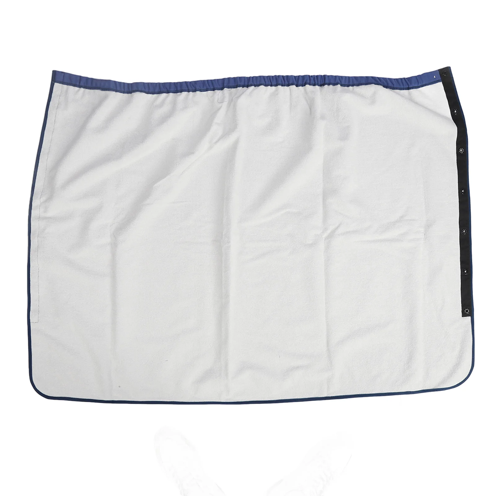 Adult Urine Skirt Fully Open Design Dark Blue Wearable Adjust Waist Diaper Skirt Cotton Cloth Button for Children for Elderly 4