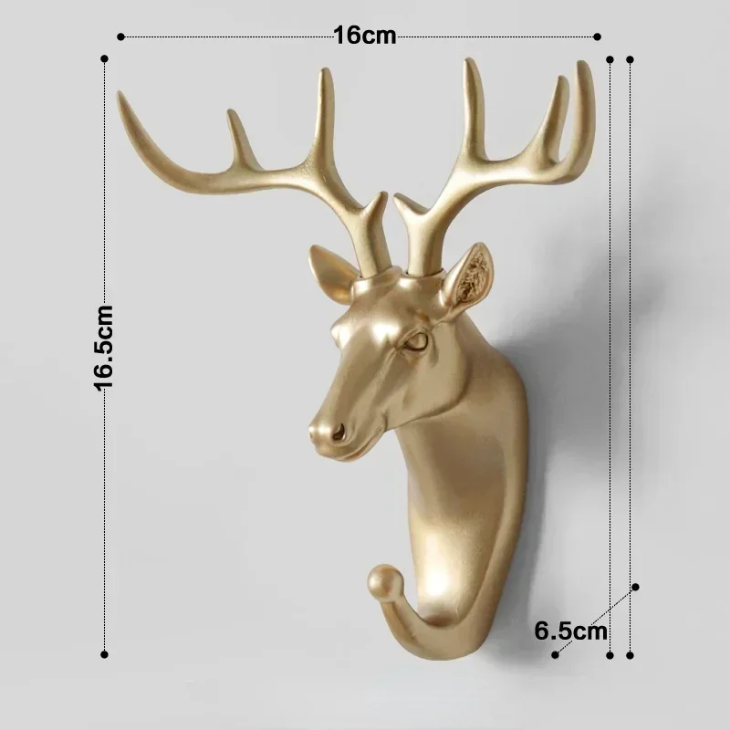 Wall Mounted Hooks Animal Head Rack Coat Caps Wall Hanger Horse Giraffe Elk Elephant Hooks Decorative Decor Bathroom Accessories 4