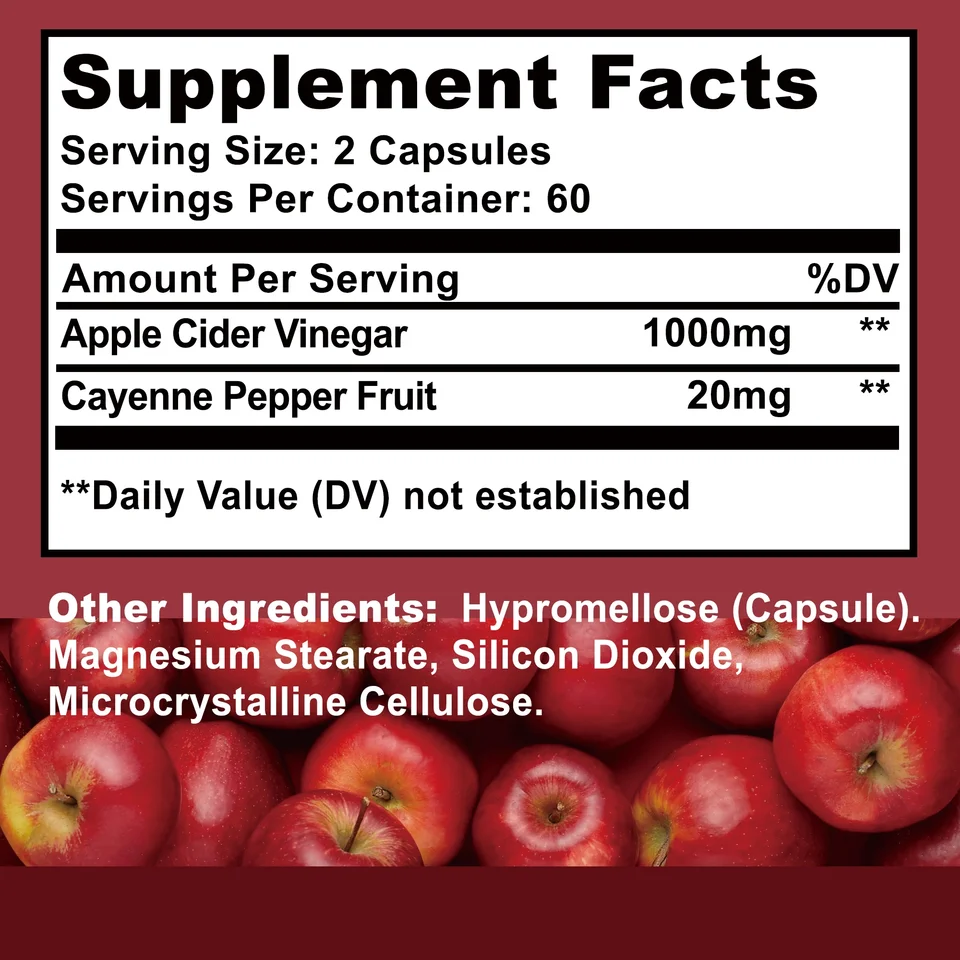 Premium Apple Cider Vinegar Capsules for Weight Management
