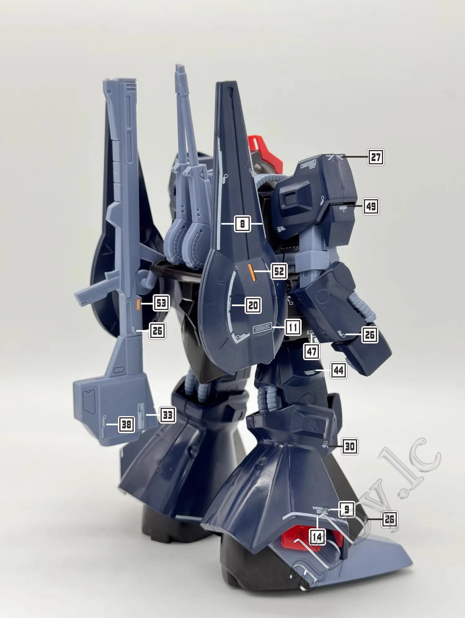HG 1/144 릭 디아스 DL 마스터 워터슬라이드 프리컷 UV 라이트 반응형 데칼 스티커 H139 RMS-099 고급 HGUC 모바일 슈트 제타