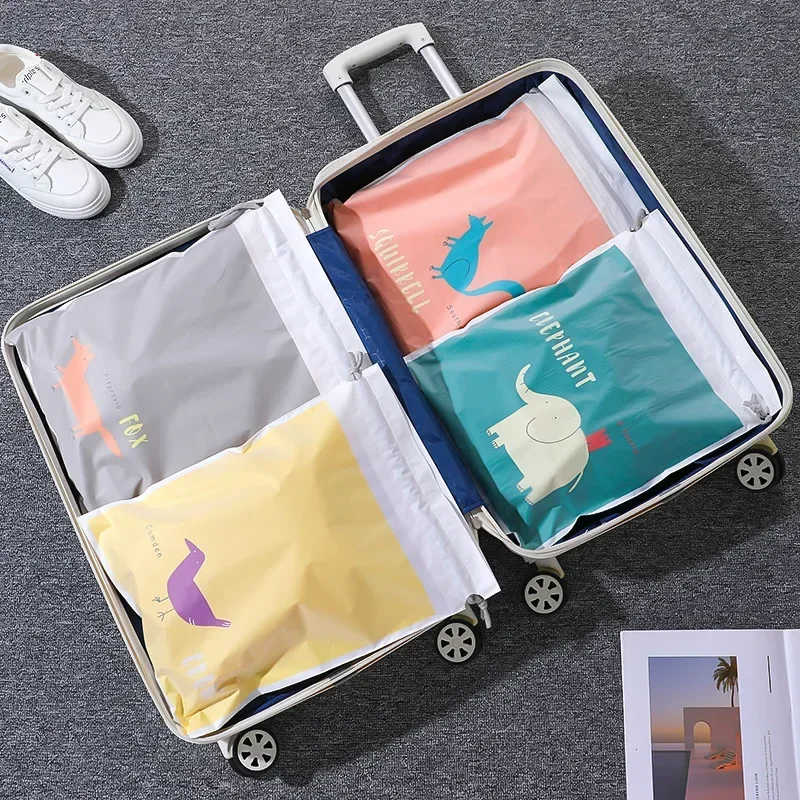 Cartoon Cute Large Capacity Waterproof Drawstring Bag Mother Outdoor Portable Storage Bag Travel Organizer Diaper Bags diaper bag
