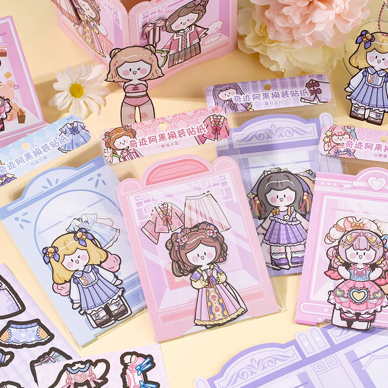 8Paks/Lot Miracle Ago Facelift Series Retro Markers Album Fotografico Decorazione Art Paper Sticker