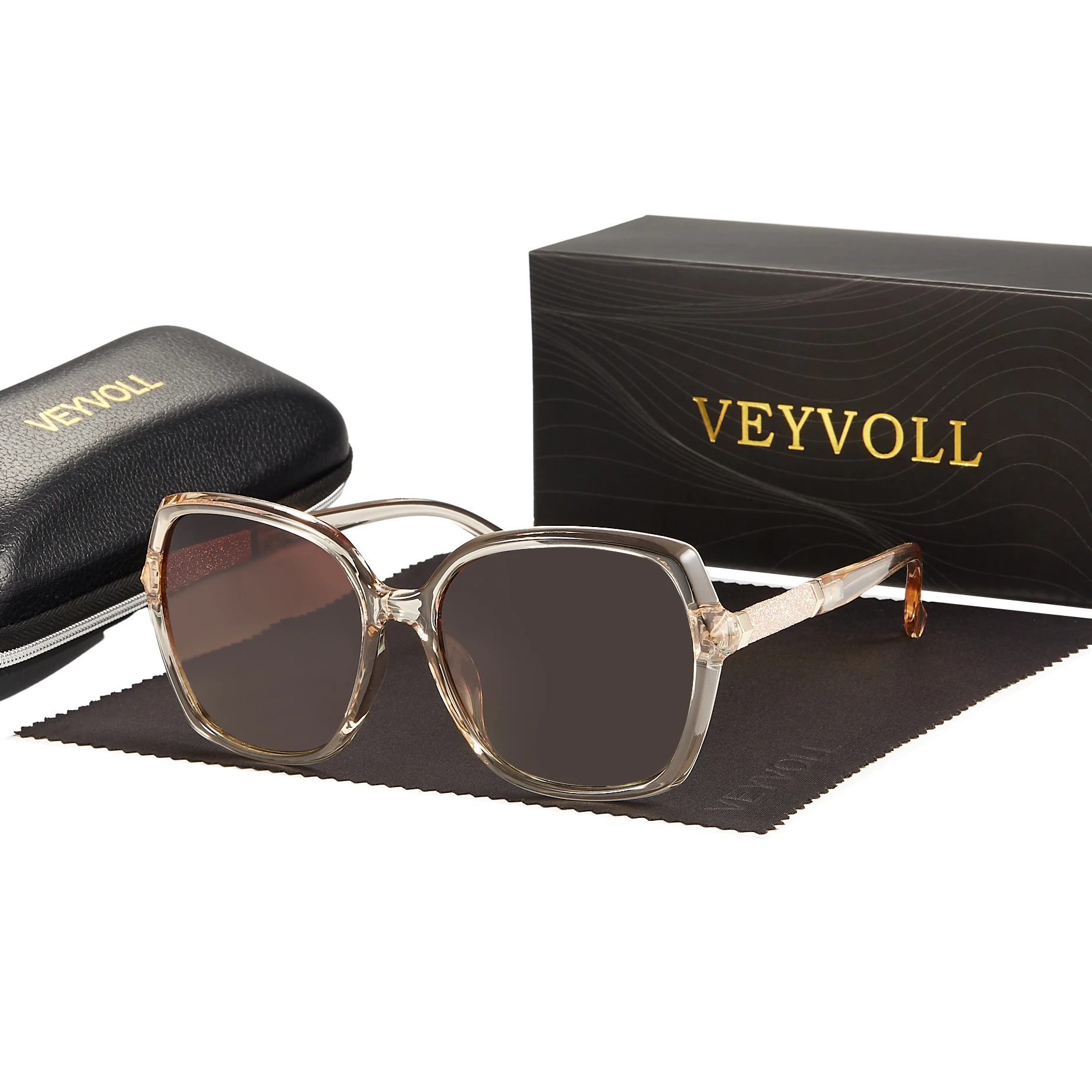Lunettes De Soleil Polarisées BARCUR Pour Femmes - Style Ovale Marron Tendance