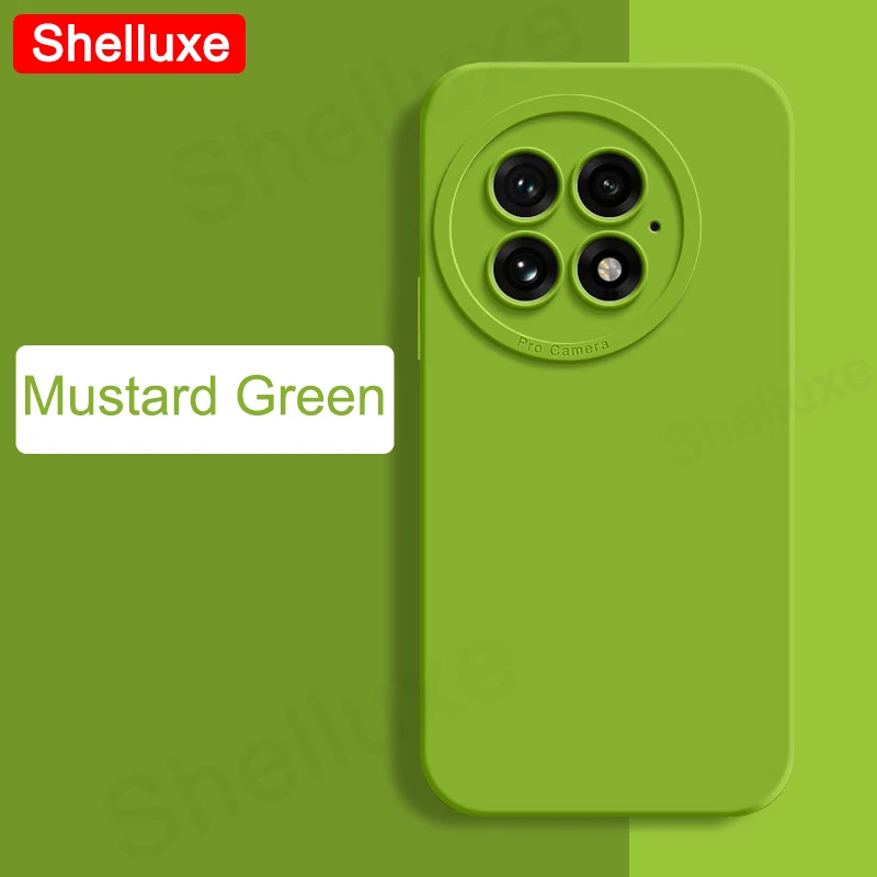 Luxurious Square Liquid Silicone Soft Cover - Silky-Feel Phone Case