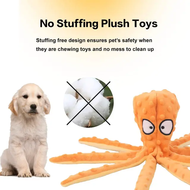 Pet Plush Dog Toy Voice Octopus Shell Puzzle Toy Bite Resistant Interactive Pet Dog Teeth Cleaning Chew Toy Pet Supplies 6