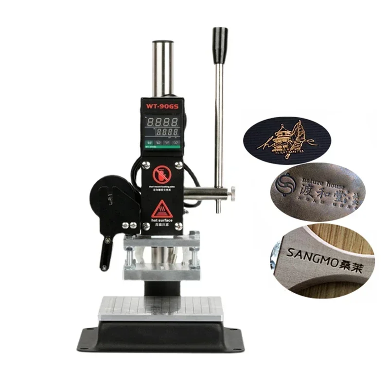 500W Hot Foil Stamping Machine Manual Embossing for Leather PVC