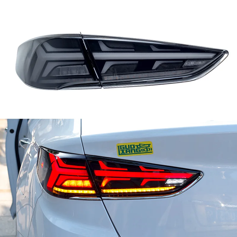 

12V Car LED Taillight Tail Lights For Hyundai Sonata G9 2017 2018 Rear Running Lamp Brake Reverse Turn Signal Indicators