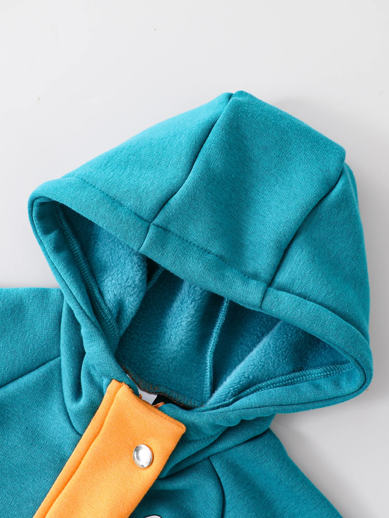Autumn new fashionable children's clothing color blocked boys' and babies' winter tops hooded jackets
