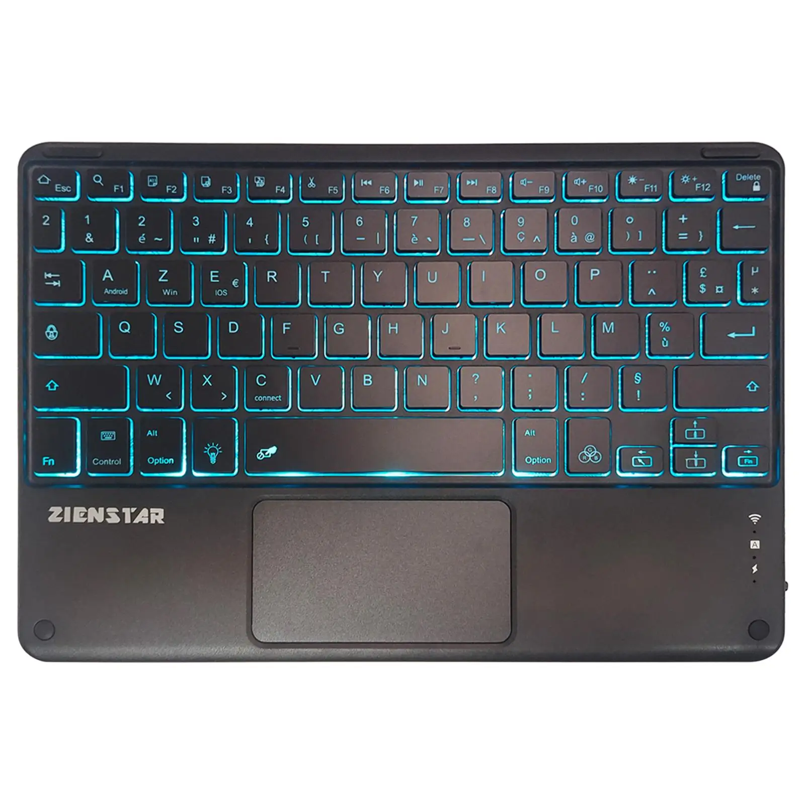 Teclado inalámbrico Bluetooth con Touchpad, Mouse portátil, carga USB