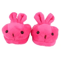 43 Cm Doll Clothes Shoes Lovly Rabbit Fuzzy Slipper Hole Shoes Fit 18 Inch American Baby New Born Doll Accessories Gift for Girl 2