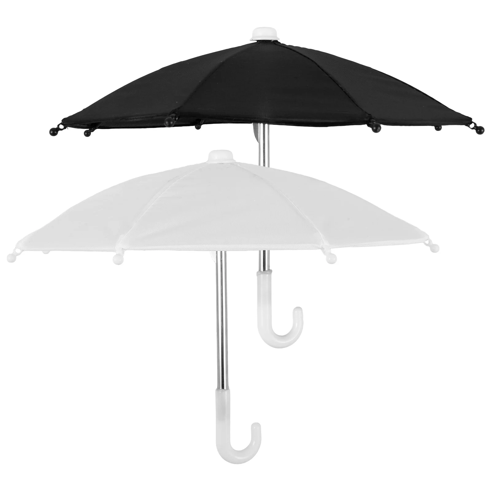 

2 Pcs Mini Umbrella Embellishments for Crafts Tiny House Furniture Plastic Micro Scene
