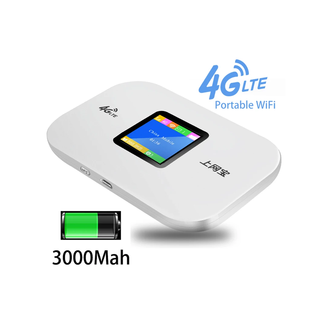 Router Wifi 4G Mini Router 2100Mah 3G 4G Lte Wireless Portatile Tascabile Wifi Hotspot Mobile Router Wi-Fi Per Auto Con Slot Per Sim Card