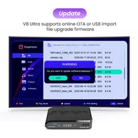 FREESAT V8 Ultra 4K UHD Спутниковый ресивер DVB-S2X/S2/S/T2/T/C H.265 2,4G Wi-Fi 1000M LAN CA Слот для карт MARS FUNCAM M3U ТВ-декодер — изображение 5