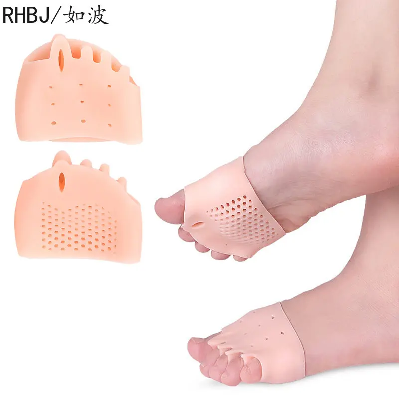 New 1 Pair Insoles Forefoot Pads  High Heel Shoes Foot Blister Care Toes Insert Pad Silicone Gel Insole Pain Relief for Women