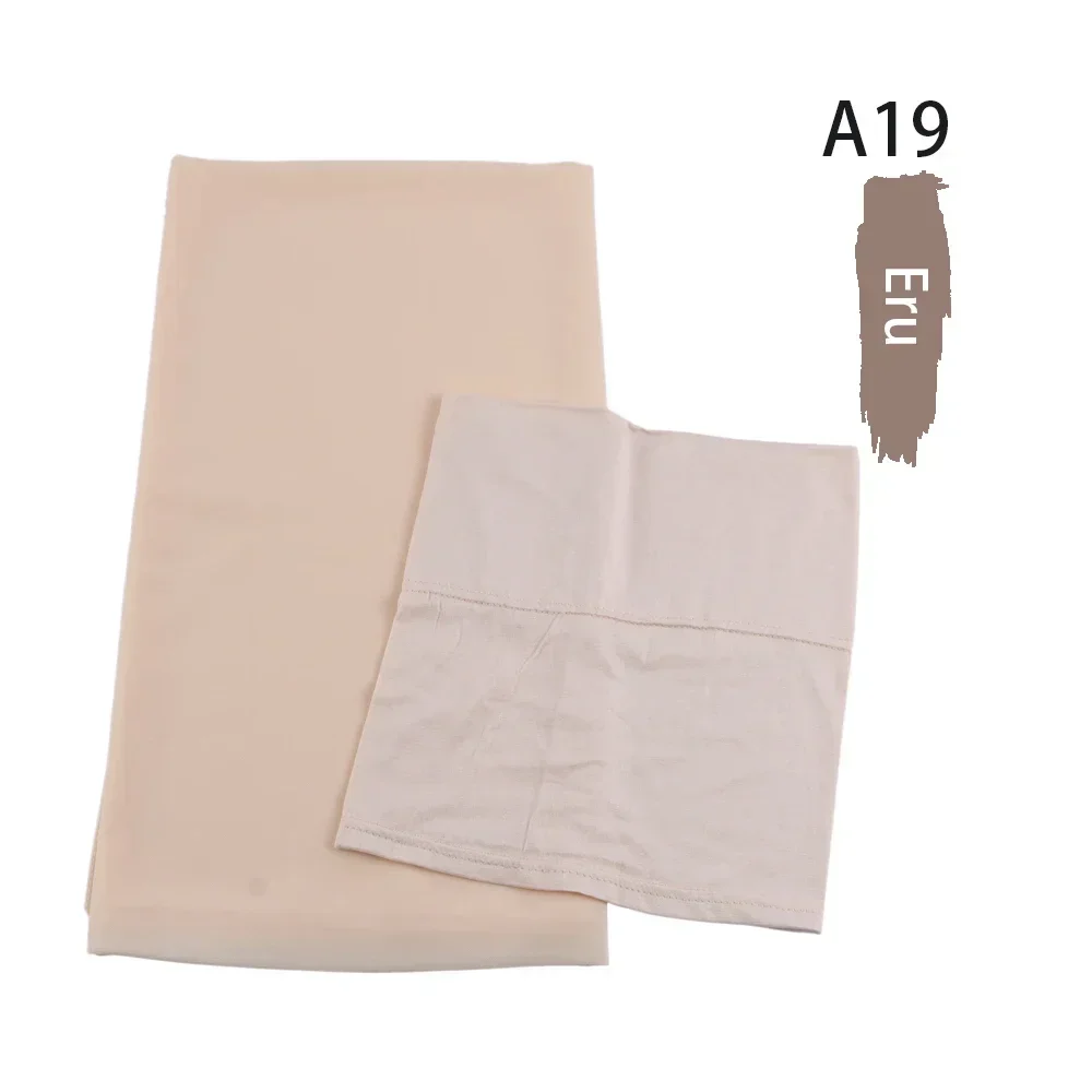 Chiffon Hijab Headscarf Long Shawl Matching Inner Cap muslim headwear head scarf muslim sets hijab hats shawl scarf hijab headscarf female head wraps Muslim Women