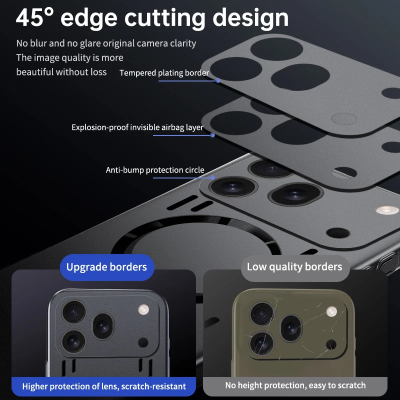 Sleek Cooling Phone Case with Shockproof Magnetic Wireless Charging Capability