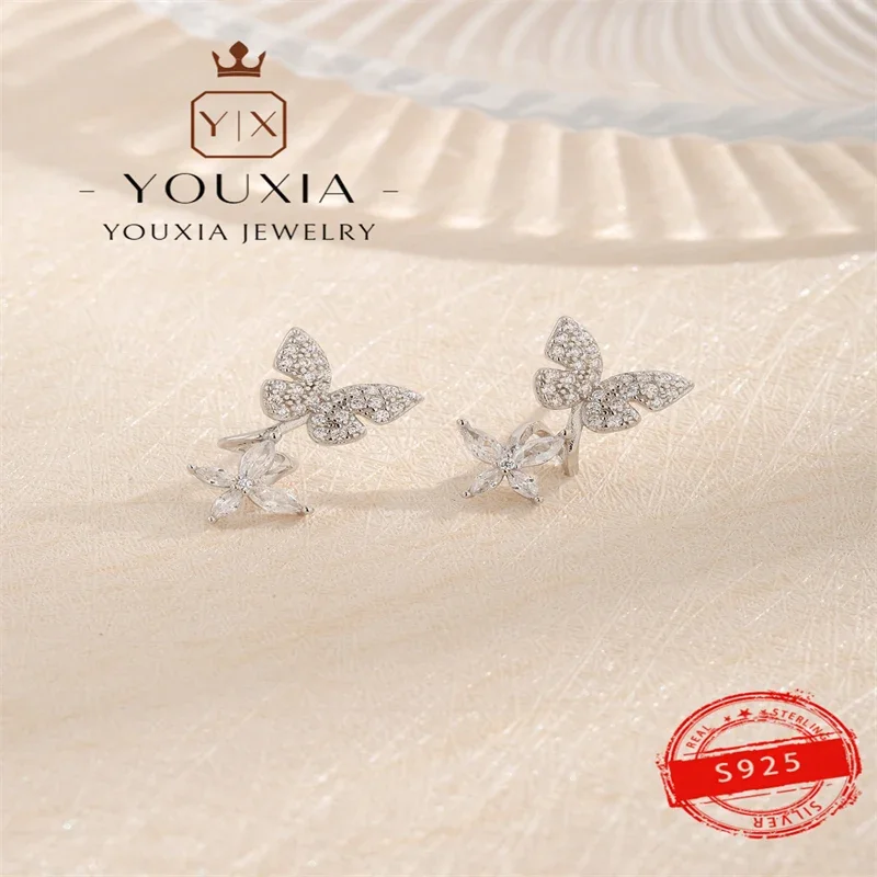 

Женские классические серьги в европейском и американском стиле, серебро 925 пробы, минималистичный дизайн