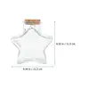 2pcs Star Shaped Glass Jars Craft Wishing Bottles Tiny Corked Glass Bottles Small Storage Jars For Various Items Glass Favor 6