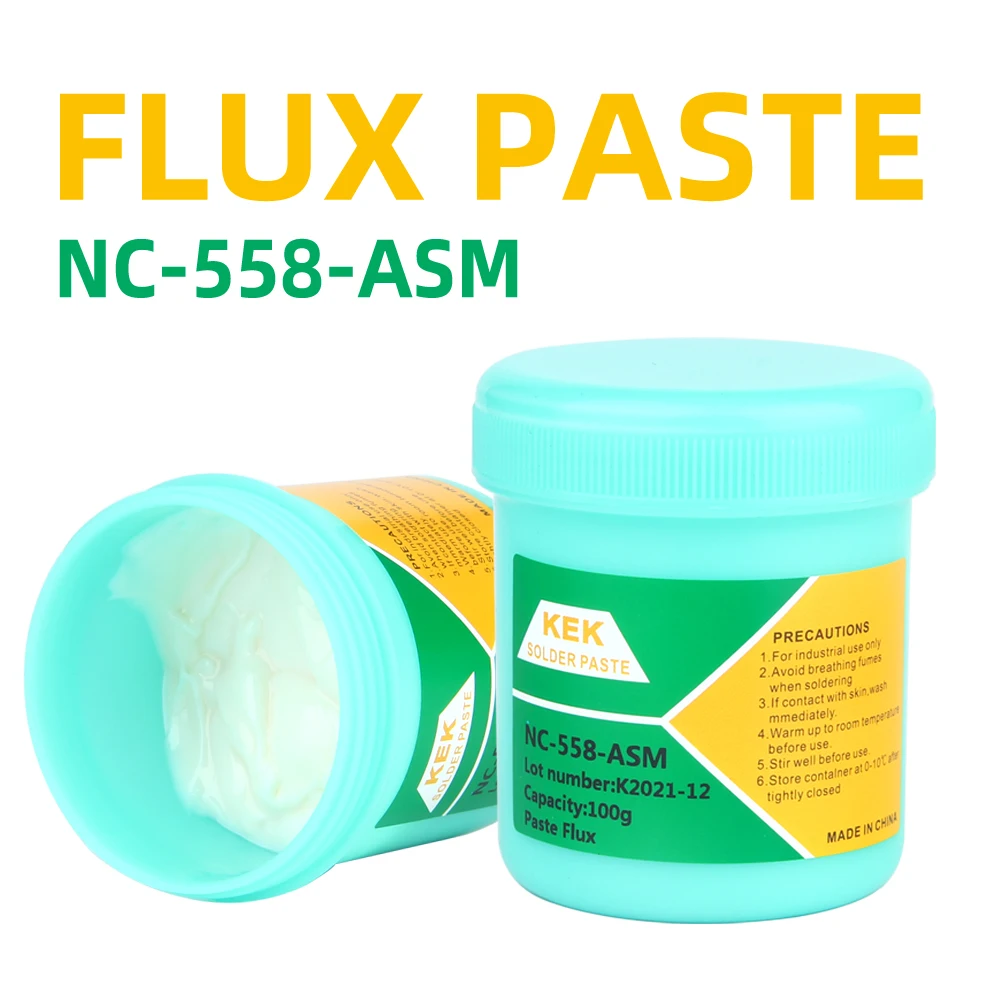 

Löten Reparatur paste Paste NC-558-ASM BGA PCB No-Clean Lotpaste Schweißen Erweiterte Öl Fluss-fett 100g