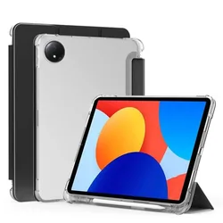 Magnetic Fold Tablet Case with Pen Slot and Smart Cover for Redmi Pad SE 8.7inch (Black)