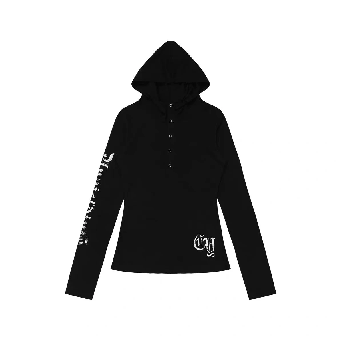 Tawaaiw Hooded Print Women's T-shirt Long Sleeve Streetwear Autumn Tops 2000s Clothes Y2k Graphic Tee Female Clothing Tshirt 6