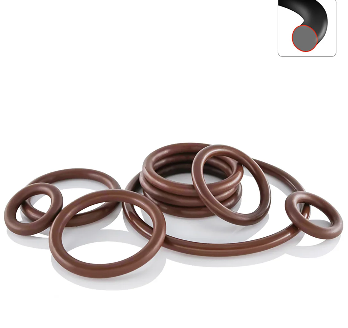 

Brown FKM Thickness CS 1.9mm Rubber Ring O Rings Seals OD 5/6/8/9/10/11/12-31mm O Ring Seal Gasket Fuel Washer