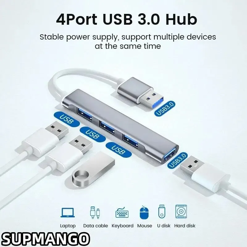 고속 변속기 USB 도크 다기능 와이어 분배기, 467 휴대폰 컴퓨터, C 타입, 원 드래그, 4 확장기