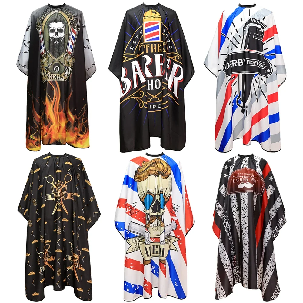 Barbershop Classics Apron Hair Cut Cape Hairdresser Hairdress Gown Cape Hair Salon Barber Cutting Antistatic HairTool haircut cape hairdressing cape beauty salon apron