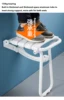 Bathroom Safety Folding Seat Bathing Chair Shower Toilet Wall Bench Entrance Shoe stool Replacement Aluminum Alloy+ABS Panel 4