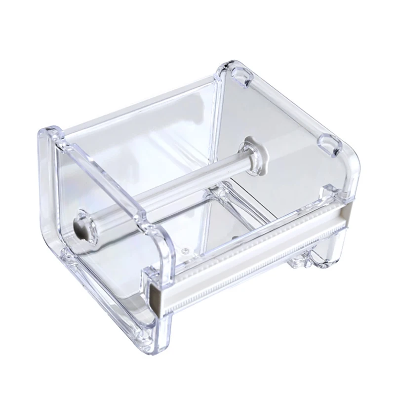 Dispenser per Washi Tape con Taglierina, Porta Nastro Adesivo Portatile, Organizzatore da Scrivania per Ufficio e Cancelleria - immagine 5