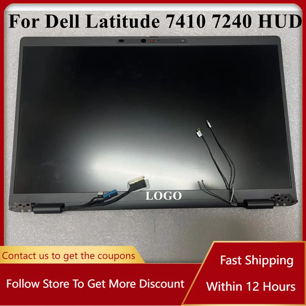 14" For Dell Latitude 7410 7420 Hud Lcd Screen Assembly Fhd 1920*1080