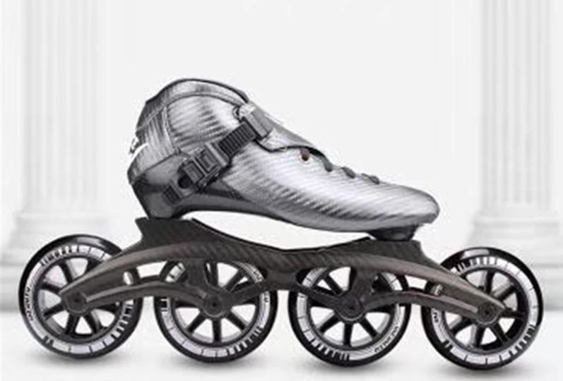 Super Light Carbon Fiber Inline Skates Frame 4X110mm Chassis 3X125mm base Track Race Fibre 4*100 3*110 165mm 195mm mount PS CT