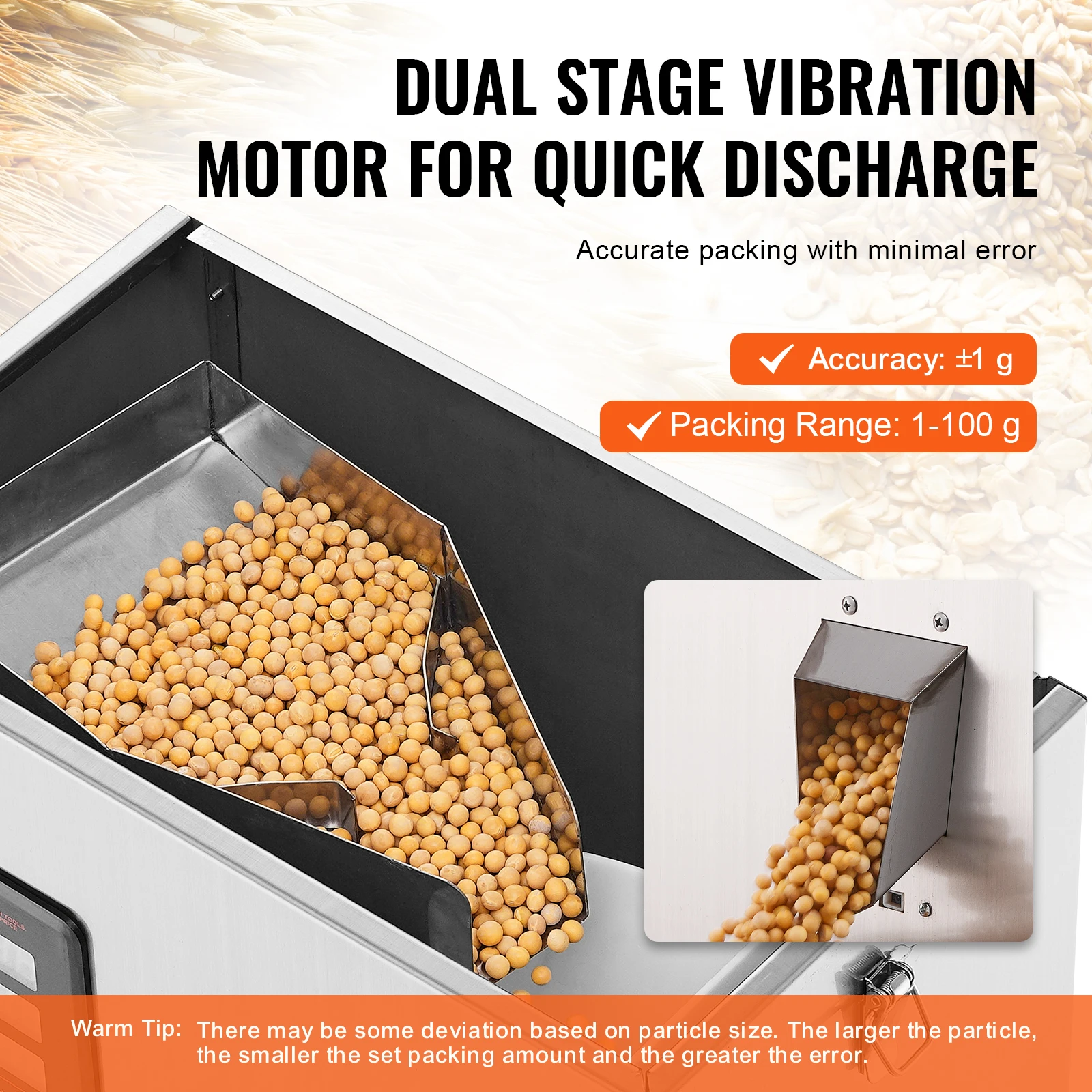 Automatic Particle Packaging Machine for Tea Seeds Beans Rice