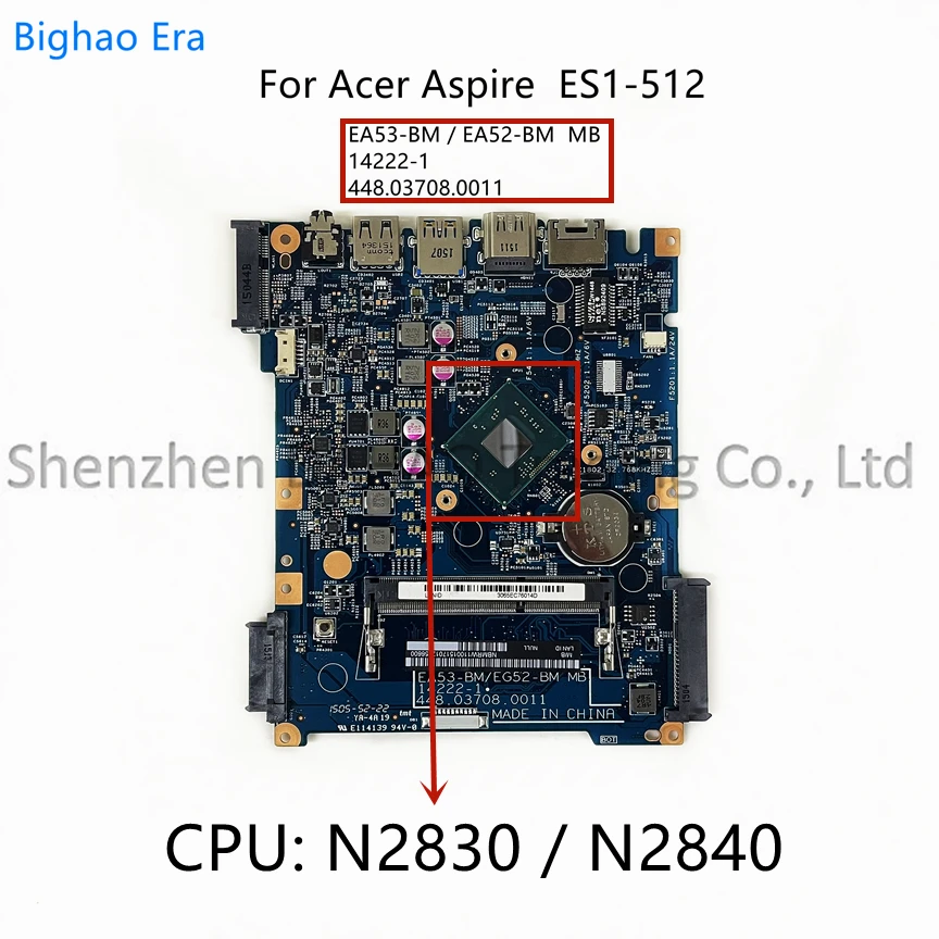 para Acer Aspire Es1512 Placa-mãe do Portátil com Intel Cpu Ddr3 448.03703.0011 Nbmrw11002 Nbmrw11003 100 Totalmente Testado 142221 - Imagem 4